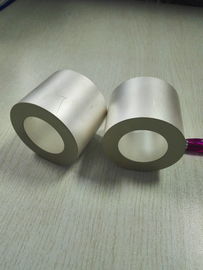 Silinder Cincin Putaran piezoelectric Disc Keramik Positif Dan Negatif Dalam Satu Side