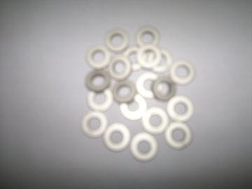 kualitas tinggi 10/25/4 cincin piezoelektrik keramik pzt8 untuk mesin medis dan pengelasan transduser