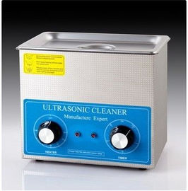 Persetujuan CE 0,6 Kw Benchtop Ultrasonic Cleaner Warna Putih Untuk Bagian Jam