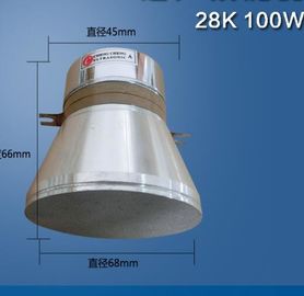 High Power Keramik Ultrasonic Cleaning Transducer 100W 28K CE Persetujuan