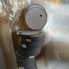 Piezo Bentuk Piring Keramik Bulat Dua Elektroda Di Sisi Yang Sama Ukuran Disesuaikan